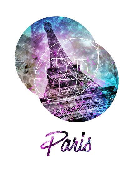 Pop Art Eiffelturm | Graphic Style   von Melanie Viola