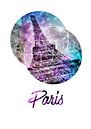 Pop Art Eiffelturm | Graphic Style   von Melanie Viola Miniaturansicht