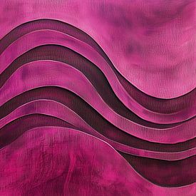 Pink Waves by Modern Collection