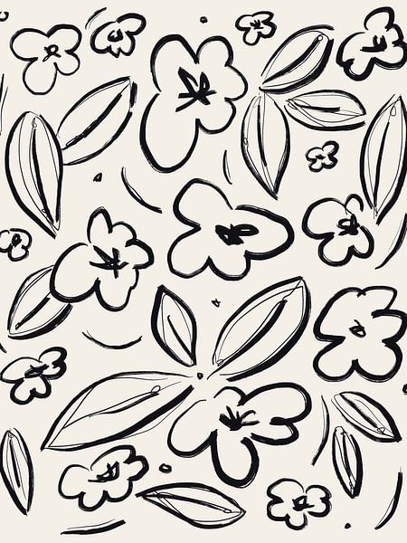 Blumen-Skizze von Bohomadic Studio