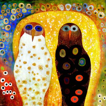 Mr & Mrs Owl by Jacky