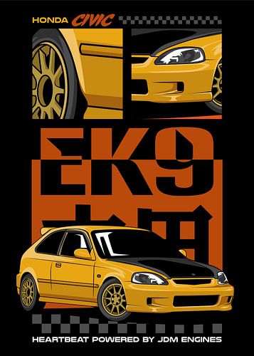 Honda Civic Type R EK9 JDM Car