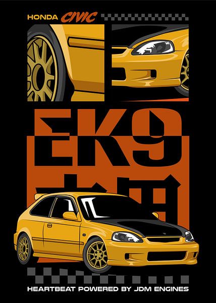 Honda Civic Type R EK9 JDM Car by Adam Khabibi