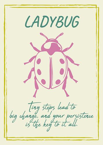 La coccinelle et la beauté de la persévérance
