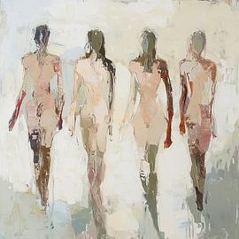 Abstract People in motion by Art Whims