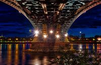 Onder de Theodor-Heuss-brug in Mainz