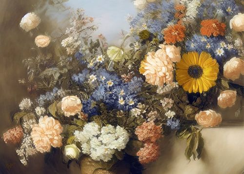 Field flowers and roses