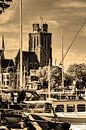 Onze-Lieve-Vrouwekerk te Dordrecht Nederland Sepia van Hendrik-Jan Kornelis thumbnail