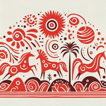 Hippie Horses van Fernando Vieira