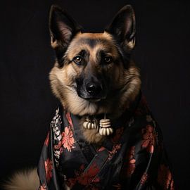 Duitse Herder als Oosterse Krijger