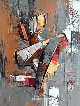 Dynamic Geometry van Abstract Schilderij