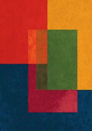 Geometrische Abstraktion in Primärfarben von Niklas Maximilian