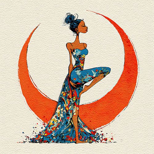 Woman Dress | Graceful Flowing Movement