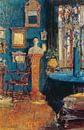 Gotthardt Kuhl- Der blaue Raum von finemasterpiece Miniaturansicht