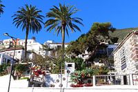Typical Canarian houses on La Gomera island