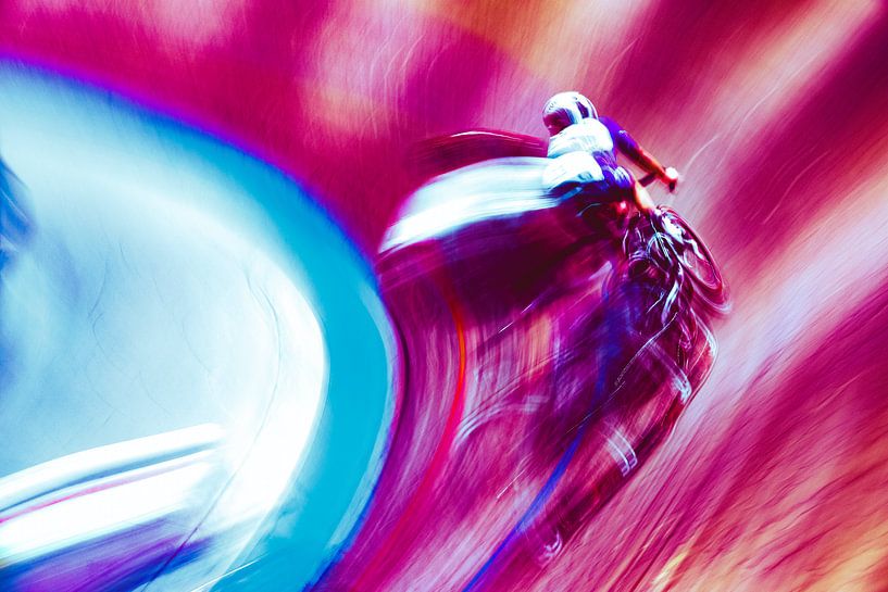 Cycliste en mouvement par Jesse G