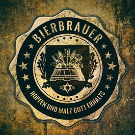 Brewer, maltster, beer, guild coat of arms by Kahl Design Manufaktur