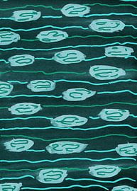 Organic Teal Currents by Lori Ann Folz