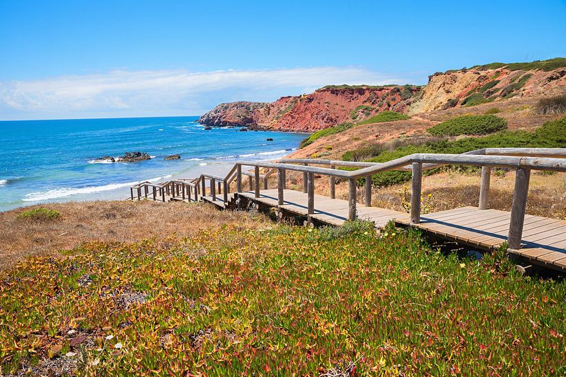 wooden boardwalk  Praia do Amado, west Algarve, by SusaZoom