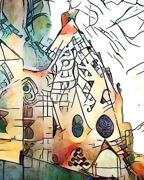 Kandinsky rencontre Barcelone, motif 9 sur zam art