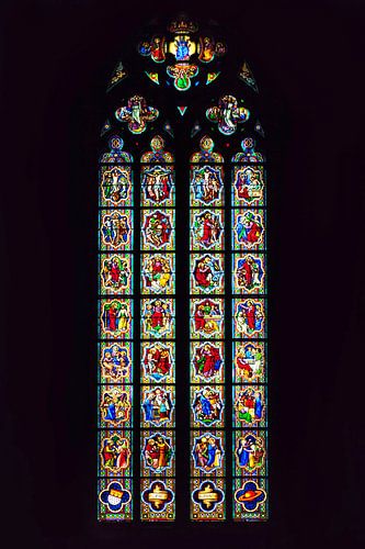 Dom van Keulen    Glas in lood raam  Leben Christi Fenster