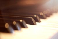 Nahaufnahme von einem Klavier