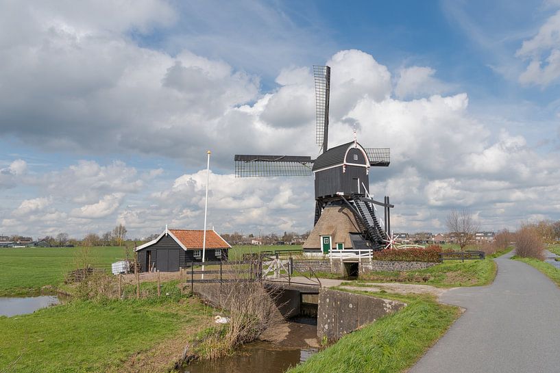 Kleine Tiendwegmolen in Streefkerk van Beeldbank Alblasserwaard