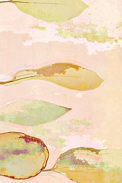 Spring is coming - sheet abstraction pastel