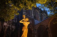 Widerstandsdenkmal auf dem Domplatz in Utrecht vor der Domkirche von Donker Utrecht Miniaturansicht