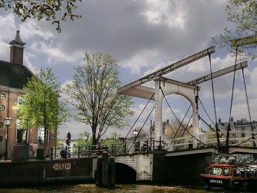 Nostalgic bridge in Amsterdam