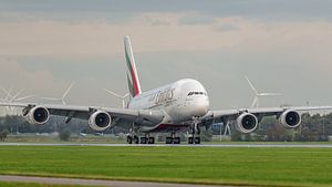 Emirates Airbus A380 Passagierflugzeug.