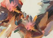 Kleurrijk en abstract expressief schilderij van Carla Van Iersel thumbnail