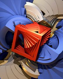 Verarbeitete Disteln von W J Kok