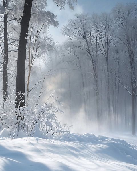 Romantische Winterlandschaft von fernlichtsicht