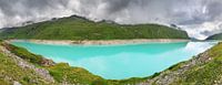 Panorama turquoise meer van Moiry Zwitserland von Dennis van de Water Miniaturansicht