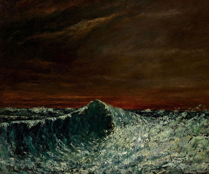 The Wave, Gustave Courbet by Masterful Masters