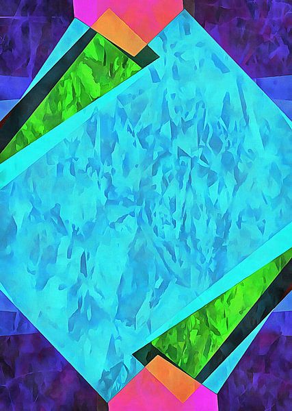 Mehrfarbige experimentelle Kopfschmerzen 5 von Dorothy Berry-Lound