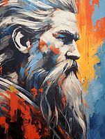 Oude Viking, acryl