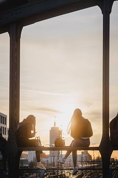 Zonsondergang op de Hackerbrücke van LUDWIGSTREET