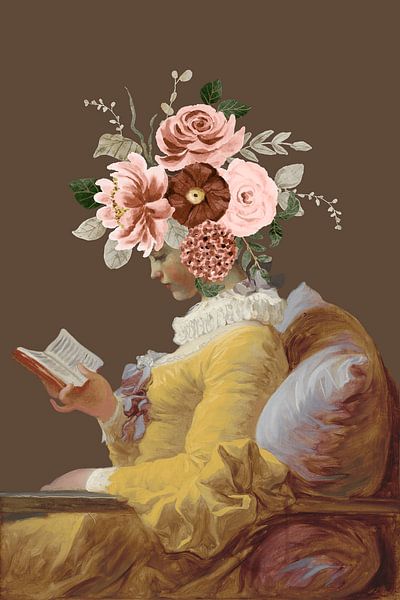 Elegant, seated woman by DigitalArtForYou