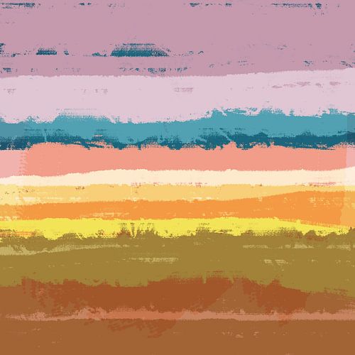 Sereine beauté abstraite au pastel. Paysage abstrait moderne