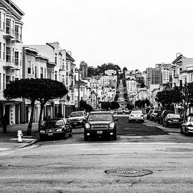 Straat in San Francisco van Thom Alblas