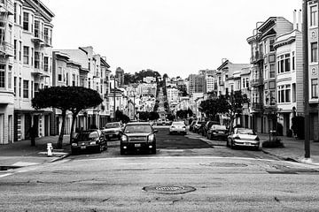 Straat in San Francisco van Thom Alblas