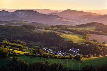 Blick auf Helmeringhausen bei Olsberg von Deimel Fotografie