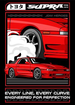 1992 Toyota Supra MK 3 JDM Car by Adam Khabibi
