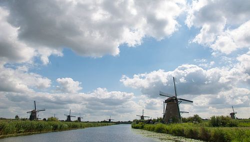 Enjoying the windmills at Kinderdijk