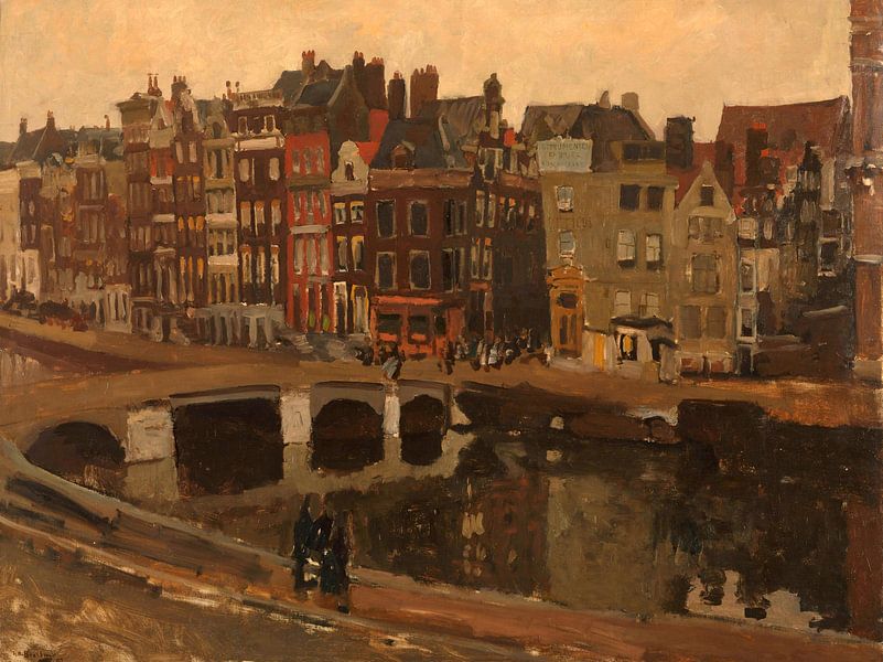 George Hendrik Breitner. Het Rokin in Amsterdam van 1000 Schilderijen