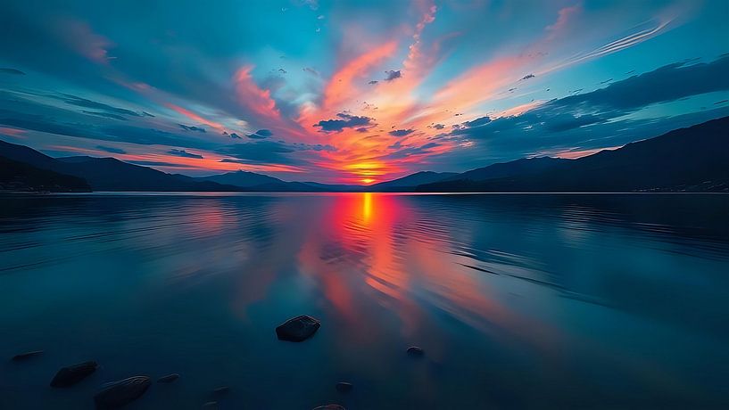 Soft colours of the sunset by Jean Pierre