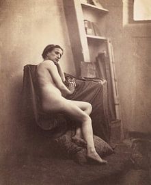 Nu féminin dans un studio, Franck-François-Genès Chauvassaignes - vers 1857