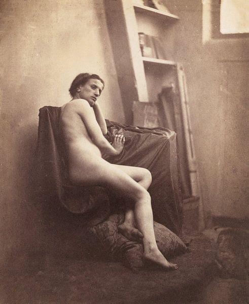 Nu féminin dans un studio, Franck-François-Genès Chauvassaignes - vers 1857 par Het Archief